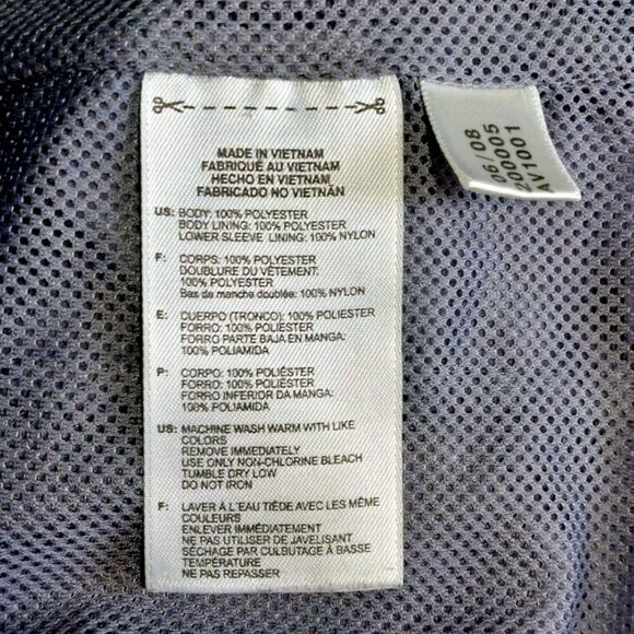 VTG Y2K Adidas CLIMALITE Track Jacket Windbreaker Full Zip Gray Blue AV1001 - XL - Picture 9 of 13